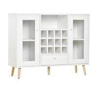 Modern Sideboard Storage Cabinet Kitchen Cupboard Dining Bar Server with Glass Doors