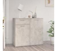 Vidaxl Sideboard Concrete Grey 80X36X75 Cm Engineered Wood