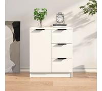 vidaXL Sideboard White Engineered Wood, White