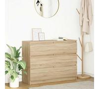vidaXL Sideboard Sonoma Oak 100x35x76 cm Engineered Wood