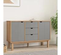 Modern Sideboard Wooden Cabinet Home Organizer Solid Wood Pine vidaXL