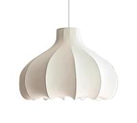 Modern Silk Chaner White Handmade Fabric Pendant Lamp Boho Hollow Coastal Cloth Design Creative Silkworm Cocoon Bedroom Hanging Light Fixture for Living Dining Room Indoor