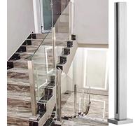 Modern Silver Land Post Holder for 1012mm Deck Plate Commercial Grade Railing System esign at Slot and Outdoor Solut