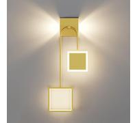 Modern Simple 25W Led Wall Light 24inch Indoor Wall Sconce, Bathroom Vanity Wall Light Fixture - 3 Color Temp, Living Room Hallway Bedroom Bedside Metal Wall Lamps