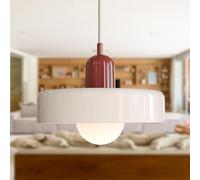 Modern Simple Glass Light Style Chandelier G9 Base Max 40W Ideal for Kitchen Living Room Bedroom Corridor 25X20 cm/Bianco/Rosso/25 * 20Cm