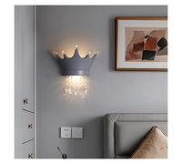 Modern Simple Lamps American Crown Crystal Wall Light Fixture - Living Room Background Lamp Bedroom Bedside Led Lights,Pendant Lighting Ceiling Chandelier