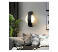 Modern Simple LED Wall Light Living Room Bedroom Bedside Wall Lamp Indoor Stair Lighting Round/Square Home Decorative Fixture,