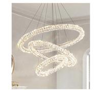 Modern Simple Luxury Crystal Chandelier Living Room Bedroom Dining Room Staircase Duplex Villa Round,Pendant Light