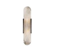 Modern Simple Marble Wall Lampsd Black Led Creative Atmosphere Wall Sconces Light Bedroom Bedside Dining Room Wall Light for Aisle Corridor Kitchen Study Entrance Bard10.3 * 50Cm/Black/10.3 * 35Cm