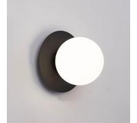 Modern Simple Mid Century Wall Mounted Lamp Wall Sconces Iron Sconce with White Globe Glass E27 Wall Light Fixtures Indoor for Bedroom Bathroom Vanity Wall Lamp