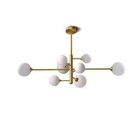Modern Simple Pendant Light G9 Full Copper Nordic Magic Bean Molecule Chandelier 8-Head Lighting for Living Room Dining Room Bedroom Stylish Home Decor