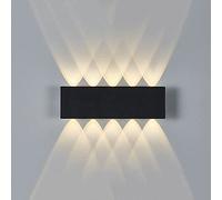 Modern simple rectangular outdoor Wall Light IP65 waterproof and rust-proof Sconce Light Double-headed luminous design ideas up and down light For corridor courtyard garden Exterior Lighting