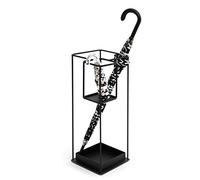 Modern Simple Umbrella Stand Black Color Hotel Entrance Umbrella Holder Holds 10 Umbrellas 31 x 31 x 60 cm Stylish Design for Home & Office Use.