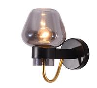 Modern Simple Wall Lamp, Light Wall Lamp, E27, Dressing Room, Bedroom, Living Room Corridor, Villa Terrace, Garden Balcony./Black/Black