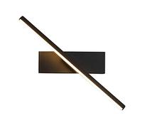Modern Simple Wall Lamp, Light Wall Lamp, Led, 6W, 330 ° Rotatable, Dressing Room, Bedroom, Living Room Corridor, Villa Terrace, Garden Balcony./Black/Neutral Light/Black/Neutral L