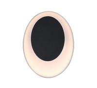 Modern Simple Wall Lamp, Outdoor Wall Lamp, Led, 12W, Dressing Room, Bedroom, Living Room Corridor, Villa Terrace, Garden Balcony./Black/Warm White Light/Black/Cool White