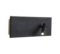 Modern Simple Wall Lamp, Reading Wall Lamp, Led, 3 + 18W, Dressing Room, Bedroom, Living Room Corridor, Villa Terrace, Garden Balcony./Black/White Light/Black/Neutral Light
