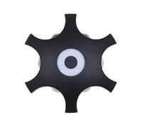 Modern Simple Wall Lamp, Six Head Wall Lamp, Led, 6W + 2W, Dressing Room, Bedroom, Living Room Corridor, Villa Terrace, Garden Balcony./Black/Warm Light/Black/White Light