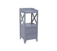 Modern Simple White Nightstand Solid Wood Retro Bedside Table Slim Storage Cabinet for Bedroom & Living Room Double-Layer Design Minimalist Fur