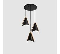 Modern Simple Wrought Iron Chaner - Creative Crescent Shape Pendant Lamp, Ceiling Lighting Fixture, Ideal for Restaurants, Clubs,