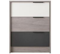 Modern Simplicity Bedside Table with 3 Drawers for Bedroom Decoration