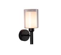 Modern Simplicity Indoor Glass Wall Lamp Creative Living Room Kitchen Study Stair Wrought Iron Wall Sconce E27 Lighting Modern Restaurant Cafe Hotel Aisle Corridor Wall Lantern