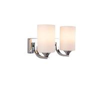 Modern Simplicity Wall Sconce Light Creative Wrought Iron Glass Wall Lamp with E27 Socket for House Bar Restaurants Coffee Shop Club Decoration