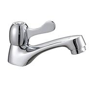 Modern Single Handle Bathroom Faucet, One Hole Chrome Finished Cold Water Tap, Bar Basin Faucets