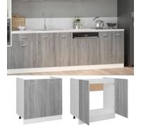 vidaXL Sink Bottom Cabinet Lyon Grey Sonoma 80x46x81.5 cm Engineered Wood