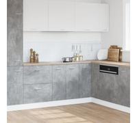 vidaXL Sink Bottom Cabinet Lyon Concrete Grey 80x46x81.5 cm Engineered Wood