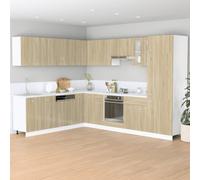 vidaXL Bottom Cabinet Lyon Sonoma Oak 80X46X81.5cm Engineered Wood, Brown