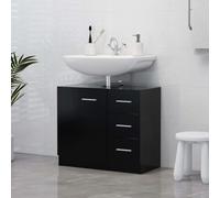 Modern Sink Cabinet Bathroom Storage Cupboard Vanity Unit Engineered Wood vidaXL