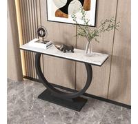 Modern Skinny Entryway Table Gold Accent Console Table Slim Couch Side Table (39.4in/100cm) - Stylish Furniture for Hallway Living Room or Entryway