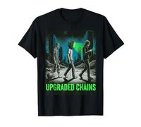 Modern Slavery Evolution Upgraded Chains Social Commentary T-Shirt