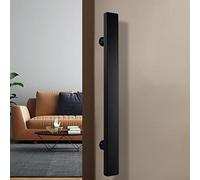 Modern Sliding Barn Door Handle Heavy Duty Stainless Steel Push and Pull Handlesets for Single Side Glass Doors Matte Black/White Finish