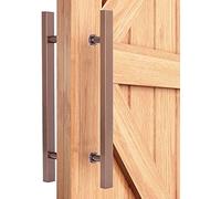 Modern Sliding Barn Door Handle Set,Stainless Steel Door Push Pull Bar Handle with Hardware,Interior Exterior Glass Wooden Door Handle (Rose Gold 120cm/47.2in)