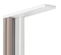 Modern Sliding Ceiling Track for Curt s Double Rail Aluminum Design Easy Install Heavy Duty Silent Operation Ideal for Living Room Bedroom Hospital (White 6.5m/21.3ft)