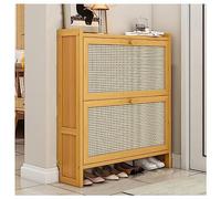 Modern Slim Shoe Cabinet for Entryway - Freestanding Wooden Shoe Rack with Doors Hidden Storage nizer for Hallway Bedroom & Living Room - Stylish Shoe Storage Solution