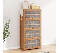 Modern Slim Shoe Storage Cabinet 8 Tier Wooden nizer with Doors for Entryway Hallway & Narrow Spaces Stylish Space Saving Shoe Cupboard for Home Storage