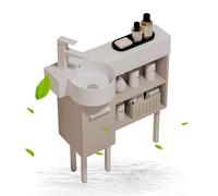 Modern Small Bathroom Vanity with Sink Cabinet Floating Vanity Bathroom Clearance Bathroom Vanities with Multifunctional Storage for Small Space