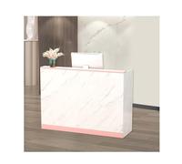 Modern Small Beauty Salon Reception Desk - Stylish Cashier Counter for Salon, Office, Store, Clinic, Lobby - Compact Design (E, L100cm/39.4in)