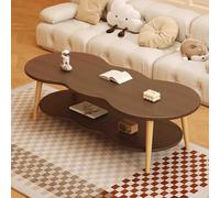 Modern Small Coffee Table, Wood Low Table, Minimalist Couch Table, Narrow Side Table, Nightstand Desk for Sitting on the Floor, Storage and Living Room Furniture