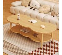 Modern Small Coffee Table, Wood Low Table, Minimalist Couch Table, Narrow Side Table, Nightstand Desk for Sitting on the Floor, Storage and Living Room Furniture