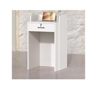 Modern Small Reception Desk - Space-Saving Retail Counter & Checkout Table for Office Salon Lobby Shop - Stylish White Design (60CM/23.6IN)