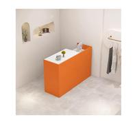 Modern Small Reception Desk with Drawers - Professional Office Salon & Lobby Front Counter - 39.3IN Standing Reception Stand for Stylish Workspaces and Customer Service