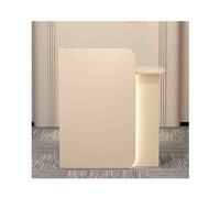 Modern Small Reception Desk with Lockable Drawer Lightweight Cashier Unit for Easy Installation Stylish Welcome Station for Showcase Display (Apricot)