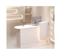 Modern Small sk with Sto Lockers & ShelvesLights Perfect for Home Offices Waiting Rooms & Front CountersRecept Counter