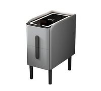 Modern Smart Nightstand with Wireless Charging LED Lights & Drawers - Stylish Compact Bedside Table for Bedroom Storage & Convenient Device Charging