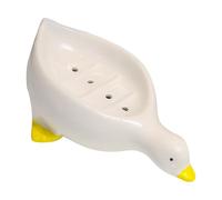 Modern Soap Holder Funny Shape Dish Drain Ceramic Soaps Rack Storage Tray Bathroom Accessories Enduring Water Drainage Ceramic Container