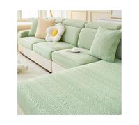 Modern Sofa Cover Extra-Large Non-Slip Universal Stretch Sofa Slipcover Thick Couch Protector for All Sofas - Green Color Perfect for Home Décor